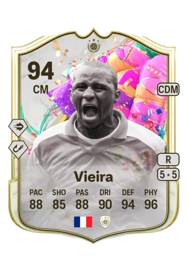 Vieira FUT Birthday - 3.8M Coins