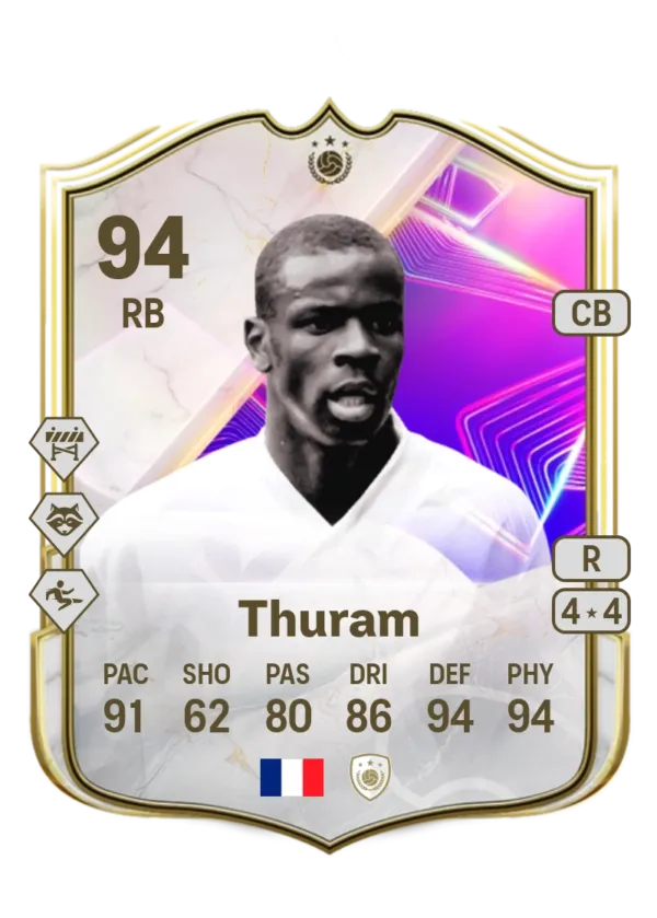 Lilian Thuram UEFA Dreamchasers ICON SBC - 1.6M Coins