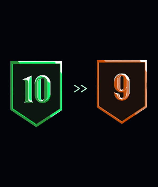 Divizia 10 → 9