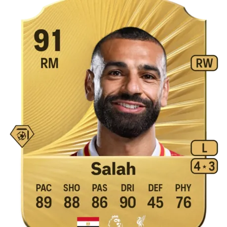 Mohamed Salah - Gold Rare EA FC 26 - 390K Coins