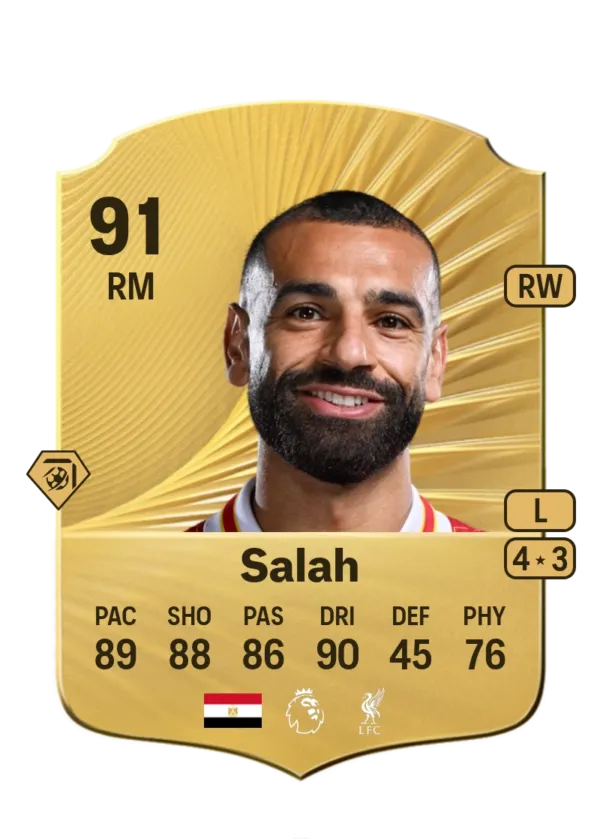 Mohamed Salah - Gold Rare EA FC 26 - 390K Coins