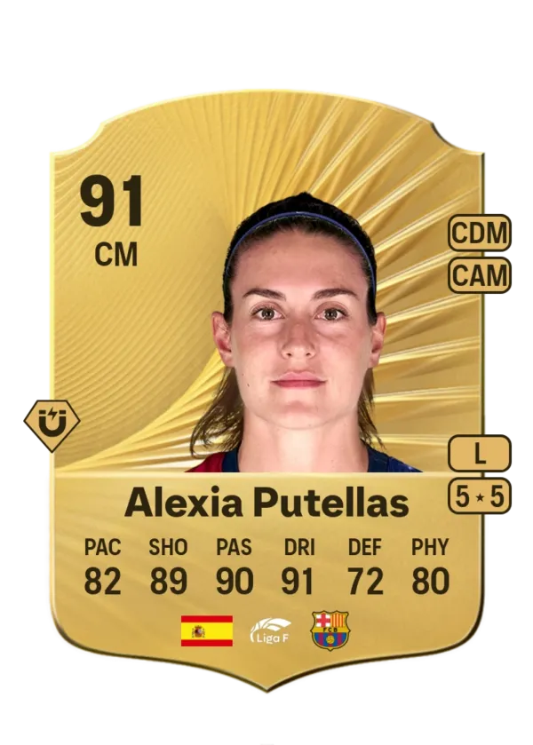 Alexia Putellas Segura - Gold Rare EA FC 26 - 445K Coins