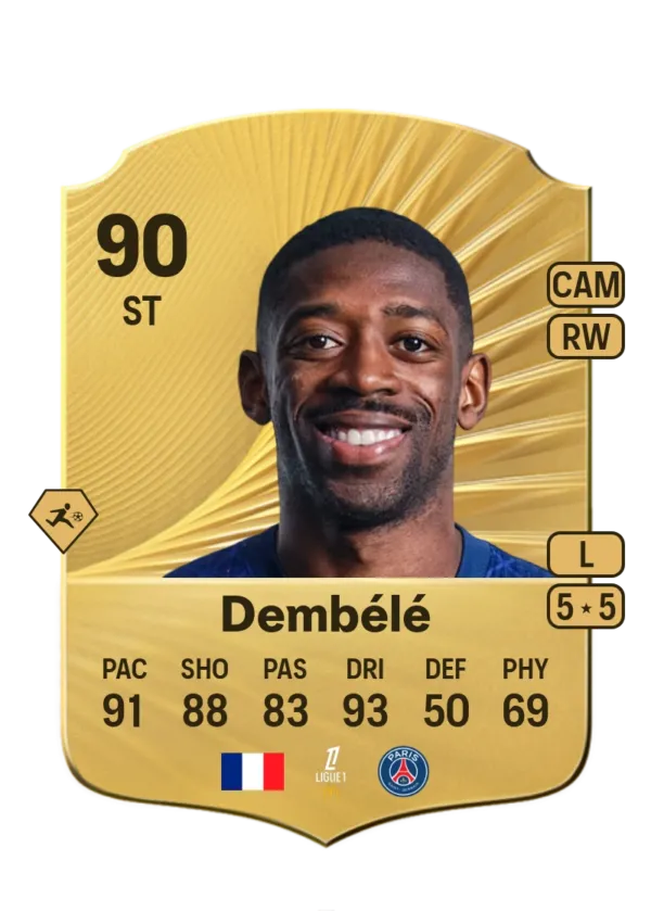 Ousmane Dembele - Gold Rare EA FC 26 - 1.5M Coins