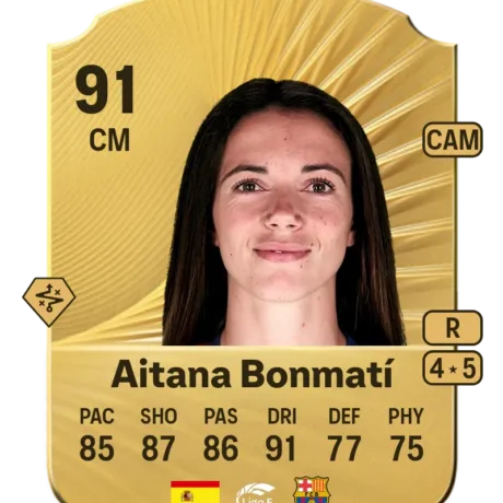 Aitana Bonmati Conca - Gold Rare EA FC 26 - 689K Coins