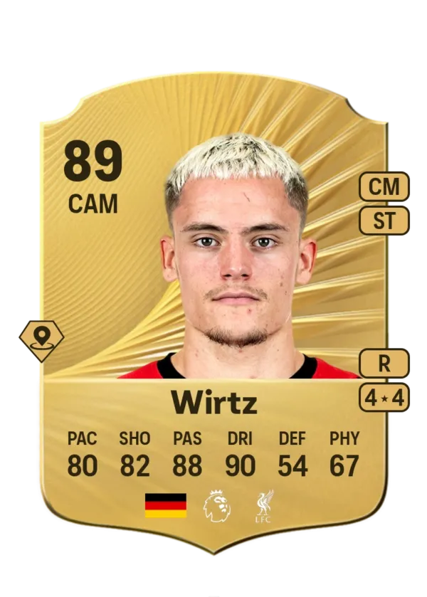 Florian Wirtz - Gold Rare EA FC 26 - 290K Coins