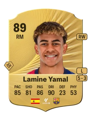 Lamine Yamal Nasraoui Ebana - Gold Rare EA FC 26 - 274K Coins