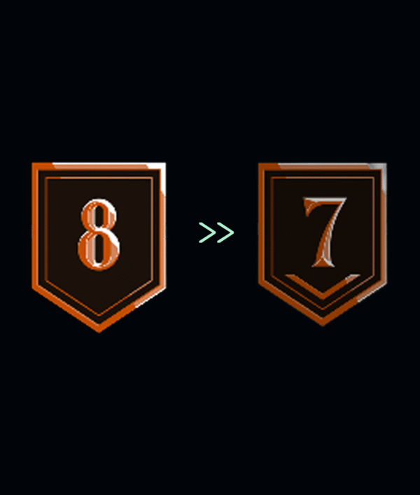 Divizia 8 → 7