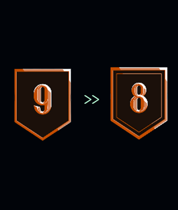 Divizia 9 → 8